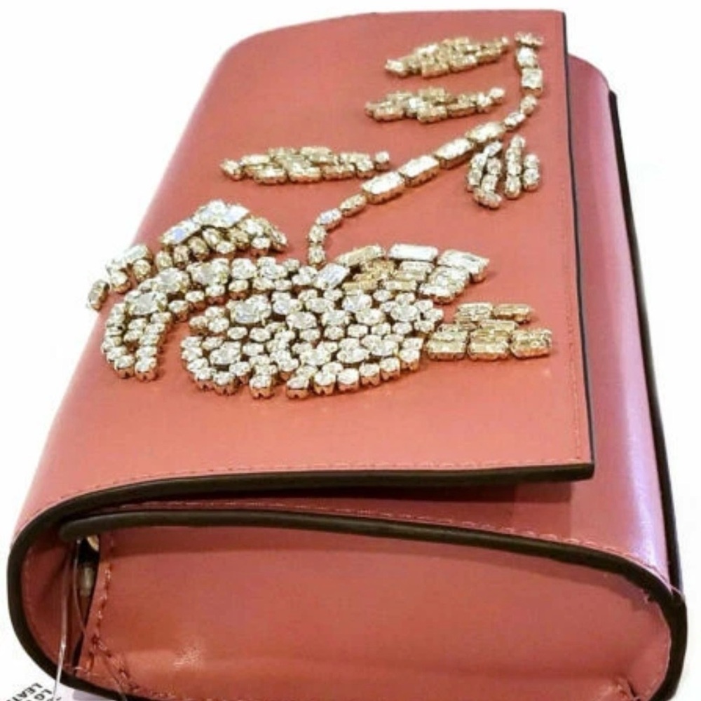 New Michael Kors Bellamie Embellished Large East West Clutch/Shoulder Bag - Picture 10 of 13